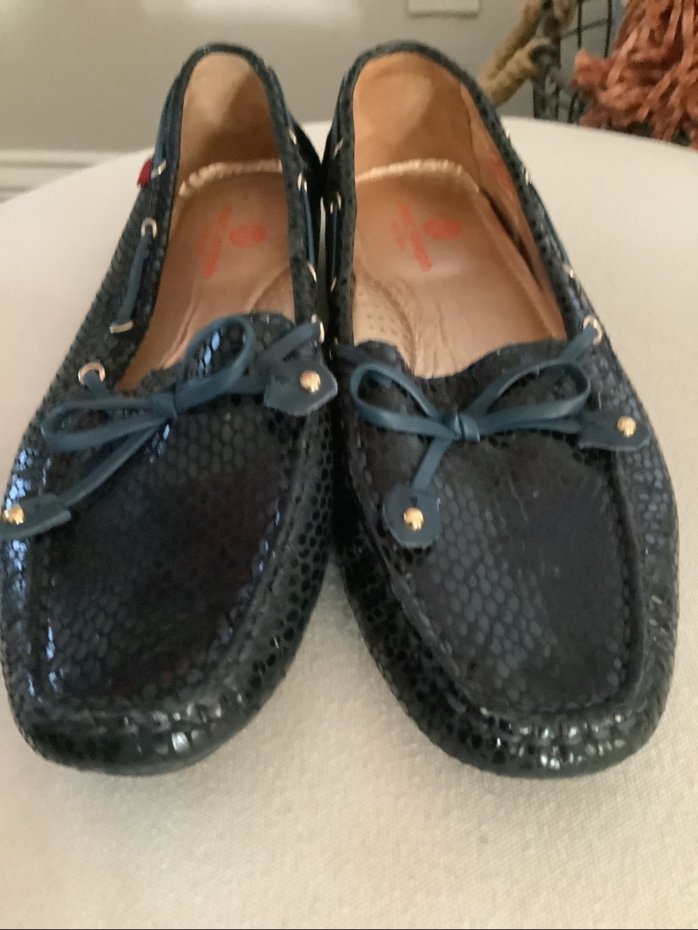 Marc Joseph New York Cypress Hill Shoe Snake-Embossed Leather Loafer - Picture 8 of 10